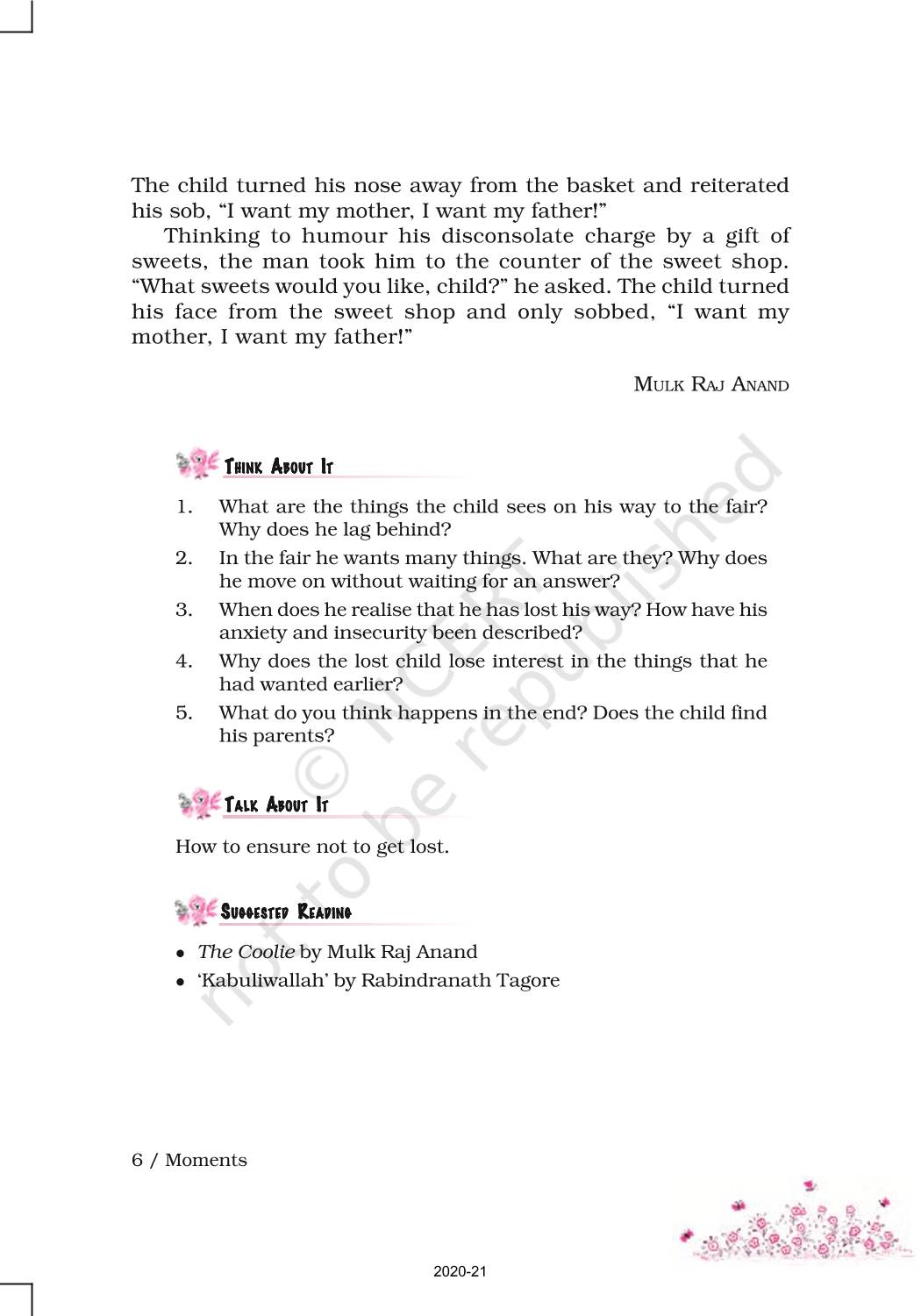 The Lost Child - NCERT Book Of Class 9 English Moments